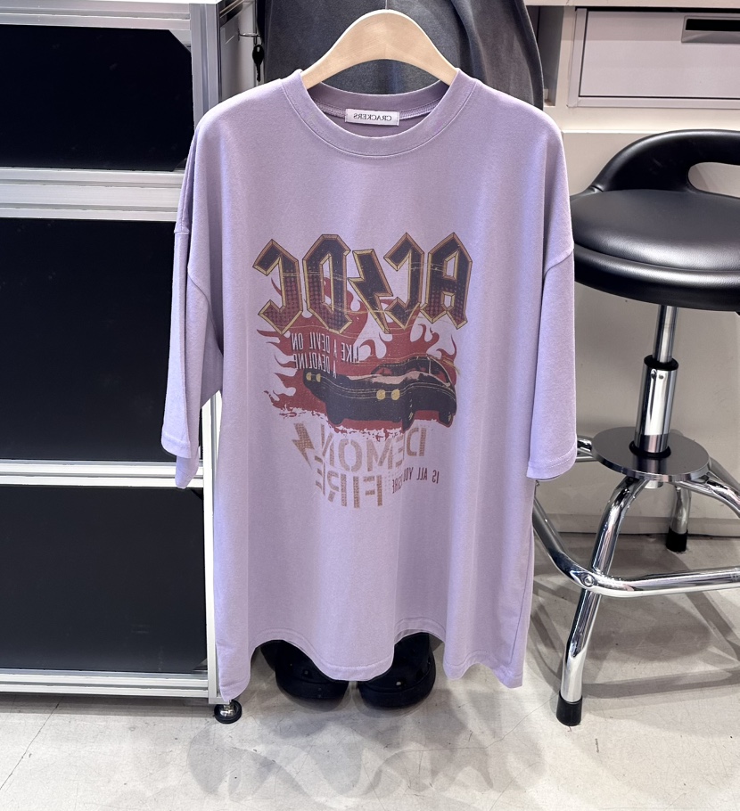 CRACKERS東大門㊣直郵女裝新款時尚休閑推薦人氣25秋冬熱賣T恤CRACKERST恤圖色3