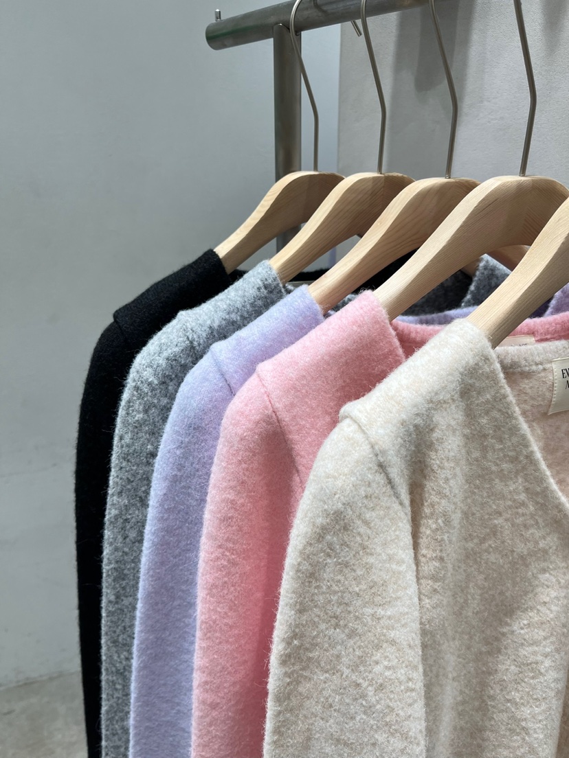 EVERCOMMERCE METICULOUSLY DESIGNED東大門㊣實拍女裝新品推薦針織衫羊毛短款開衫EVERCOMMERCE針織衫