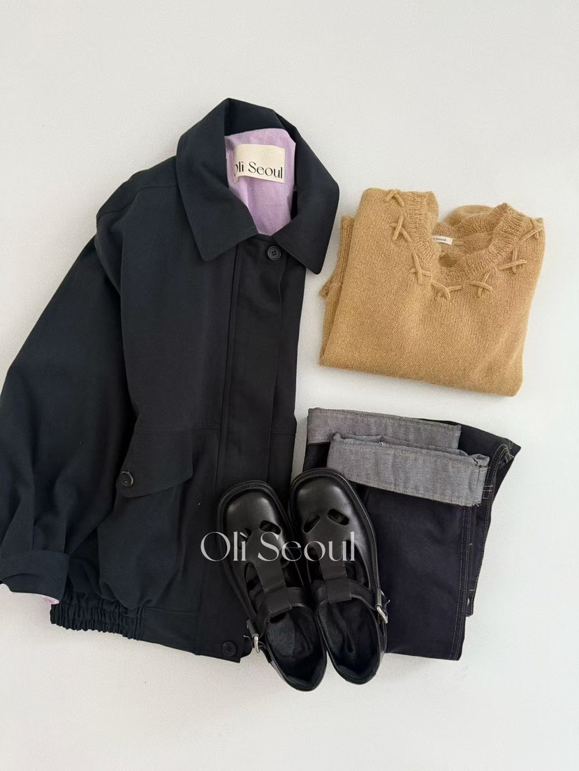 OLI SEOUL東大門㊣代購女士新款熱賣推薦真品人氣25秋冬夾克OLI SEOUL夾克