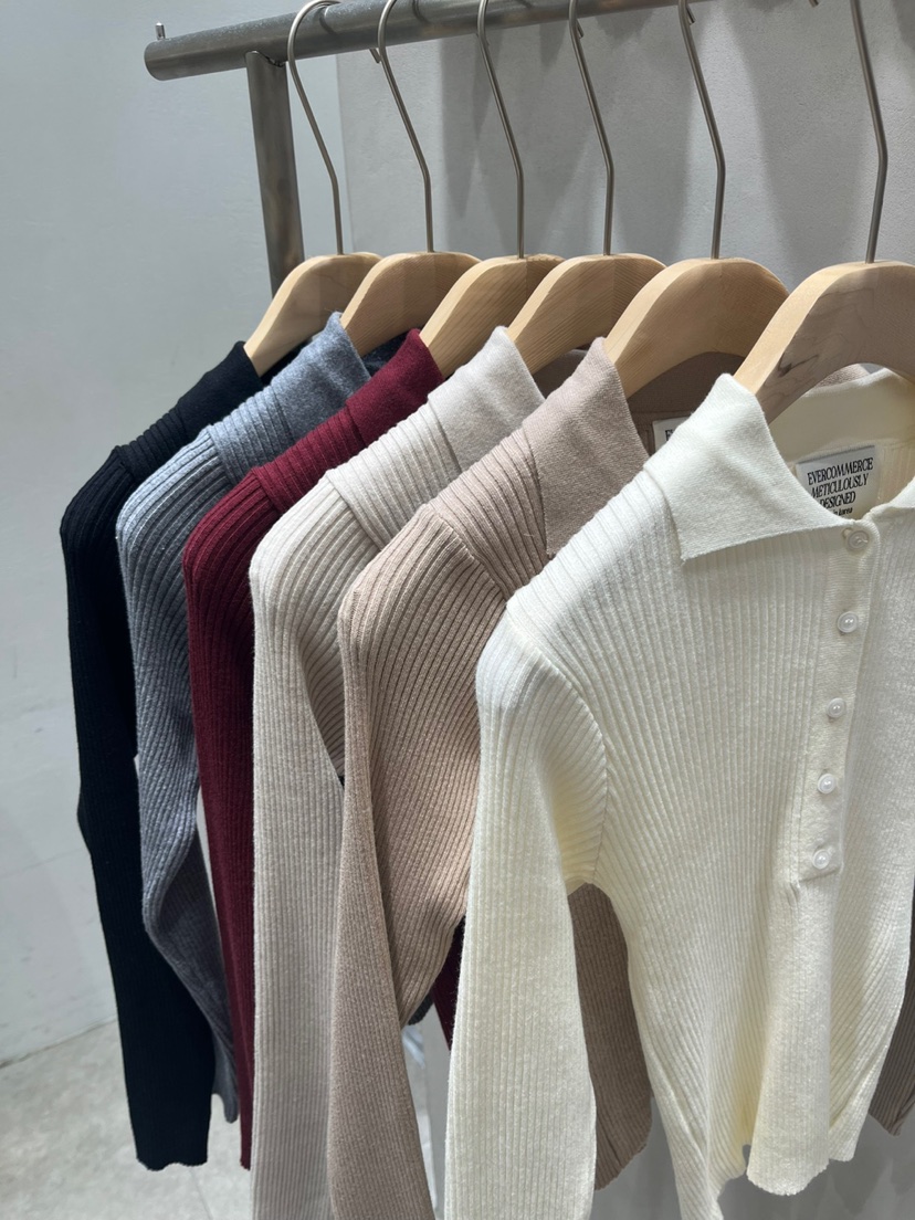 EVERCOMMERCE METICULOUSLY DESIGNED東大門㊣直郵女裝新款25秋冬針織衫EVERCOMMERCE針織衫