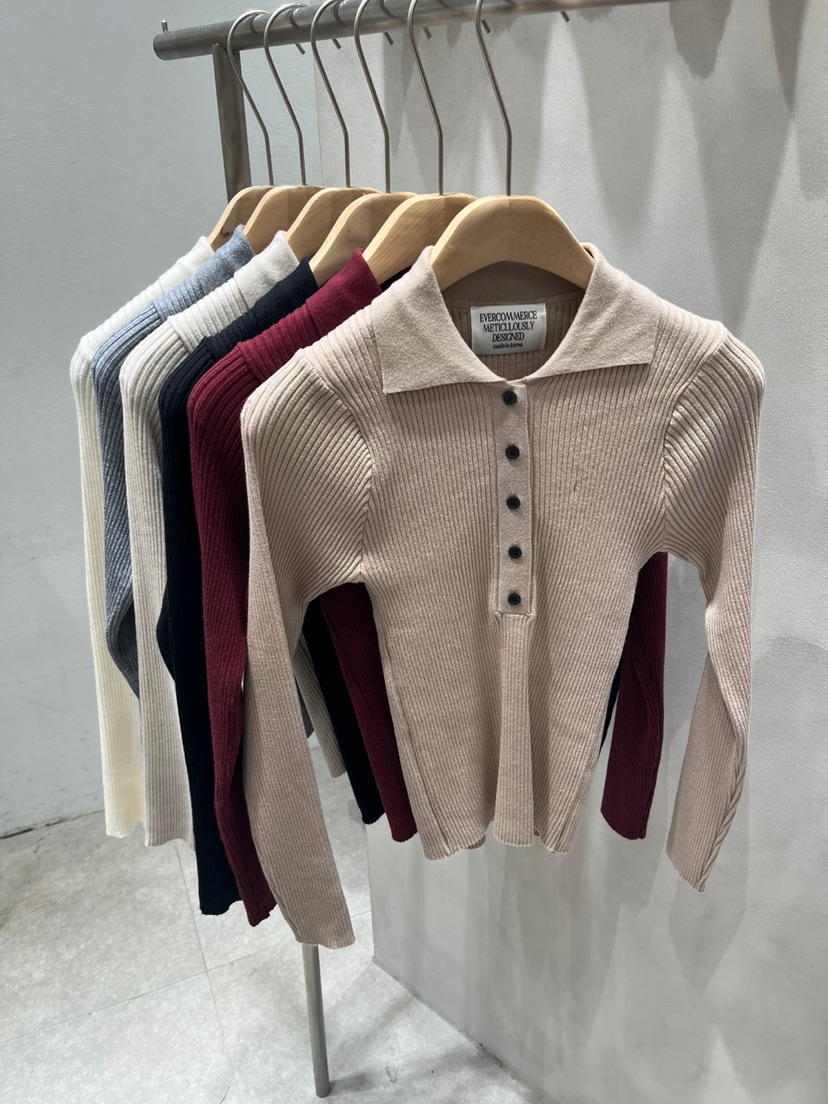 EVERCOMMERCE METICULOUSLY DESIGNED東大門㊣直郵女裝新款25秋冬針織衫EVERCOMMERCE針織衫