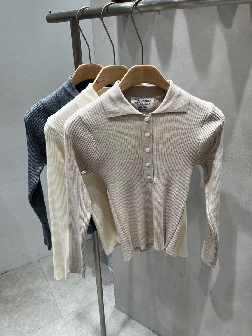 EVERCOMMERCE METICULOUSLY DESIGNED東大門㊣直郵女裝新款25秋冬針織衫EVERCOMMERCE針織衫