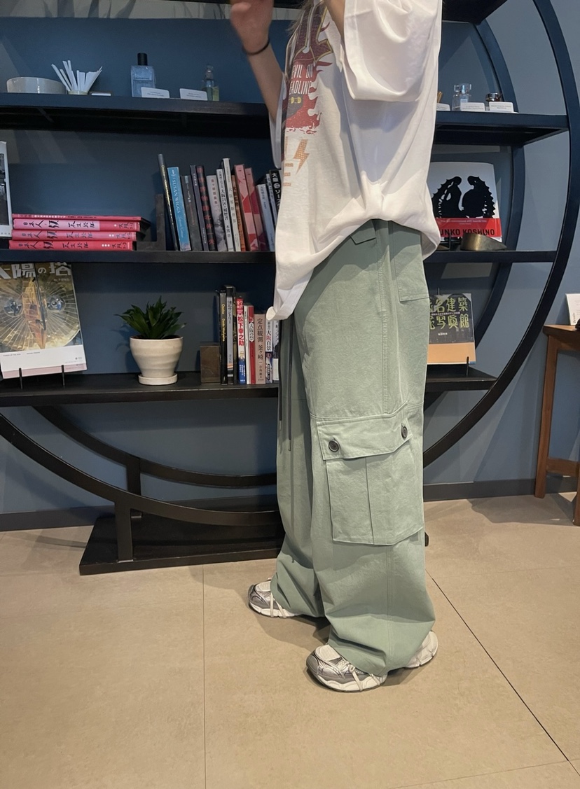 CRACKERS東大門㊣代購女裝新品休閑時尚25秋冬休閑褲工裝褲棉質CRACKERS休閑褲