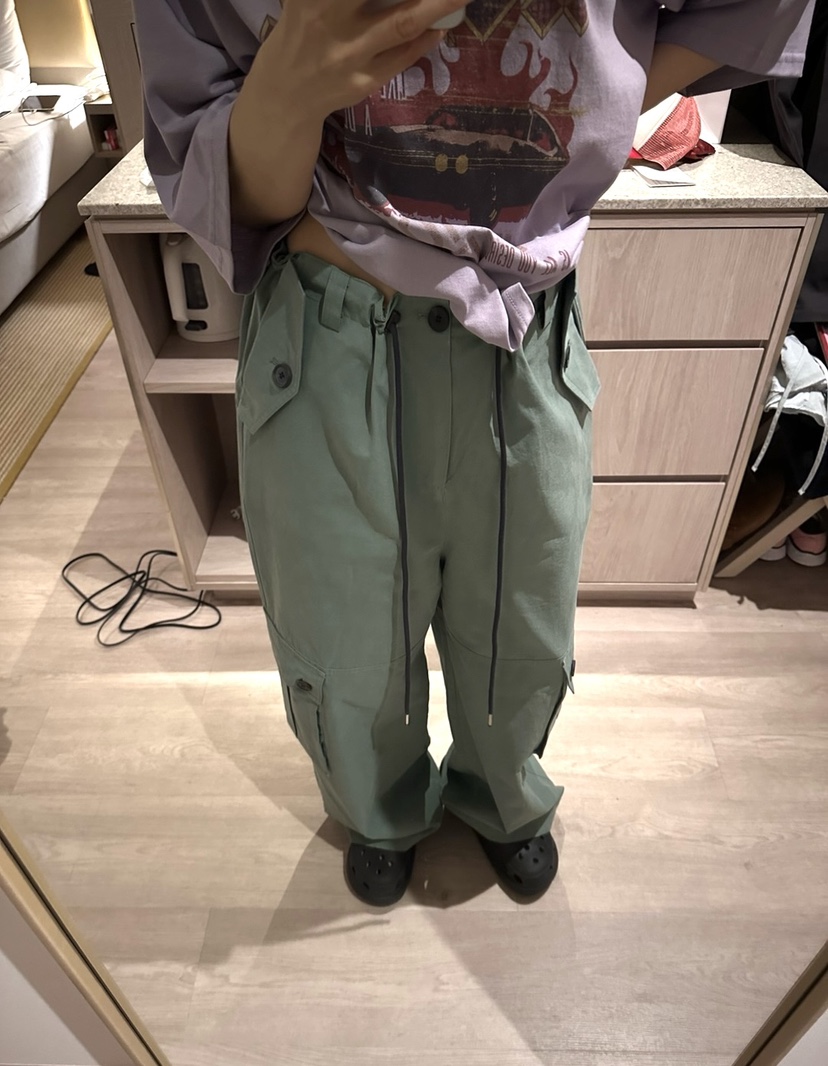 CRACKERS東大門㊣代購女裝新品休閑時尚25秋冬休閑褲工裝褲棉質CRACKERS休閑褲