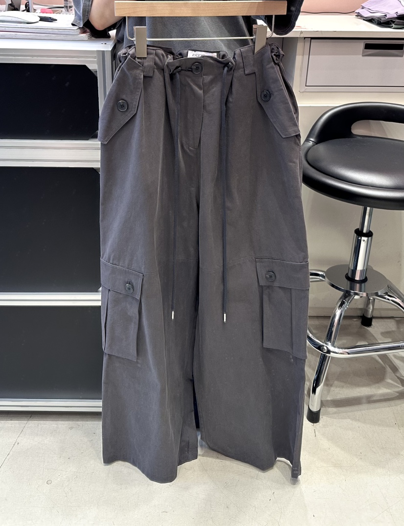 CRACKERS東大門㊣代購女裝新品休閑時尚25秋冬休閑褲工裝褲棉質CRACKERS休閑褲圖色2