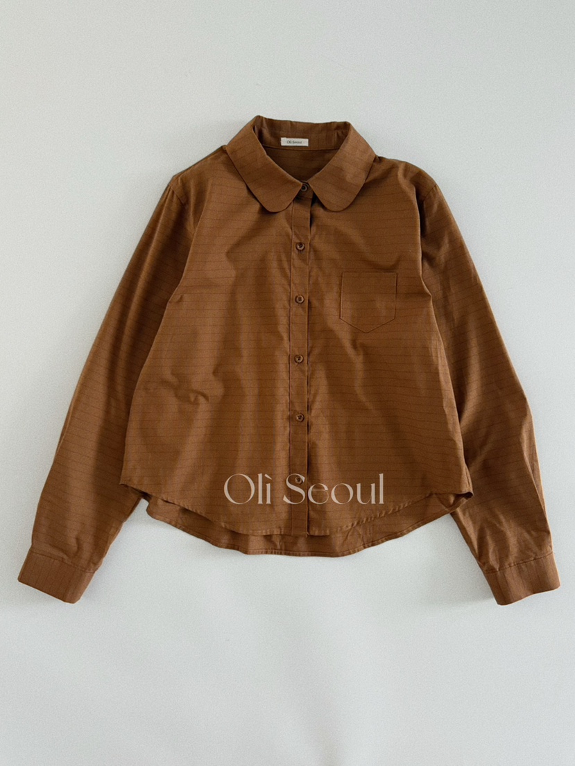 OLI SEOUL韓國直郵㊣女裝新品休閑真品推薦25秋冬襯衫蕾絲衫OLI SEOUL襯衫/蕾絲衫圖色3