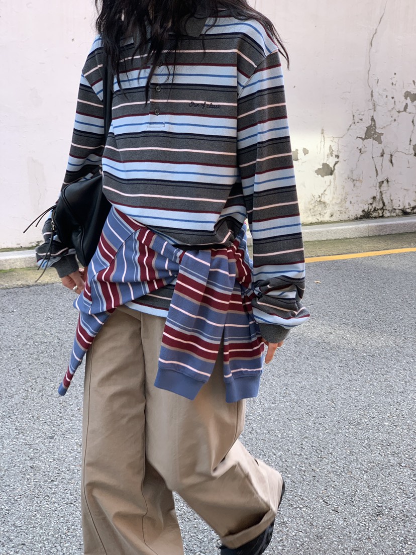 OURS東大門㊣代購女士新品人氣時尚職業25秋冬休閑推薦長袖T恤OURS長袖T恤