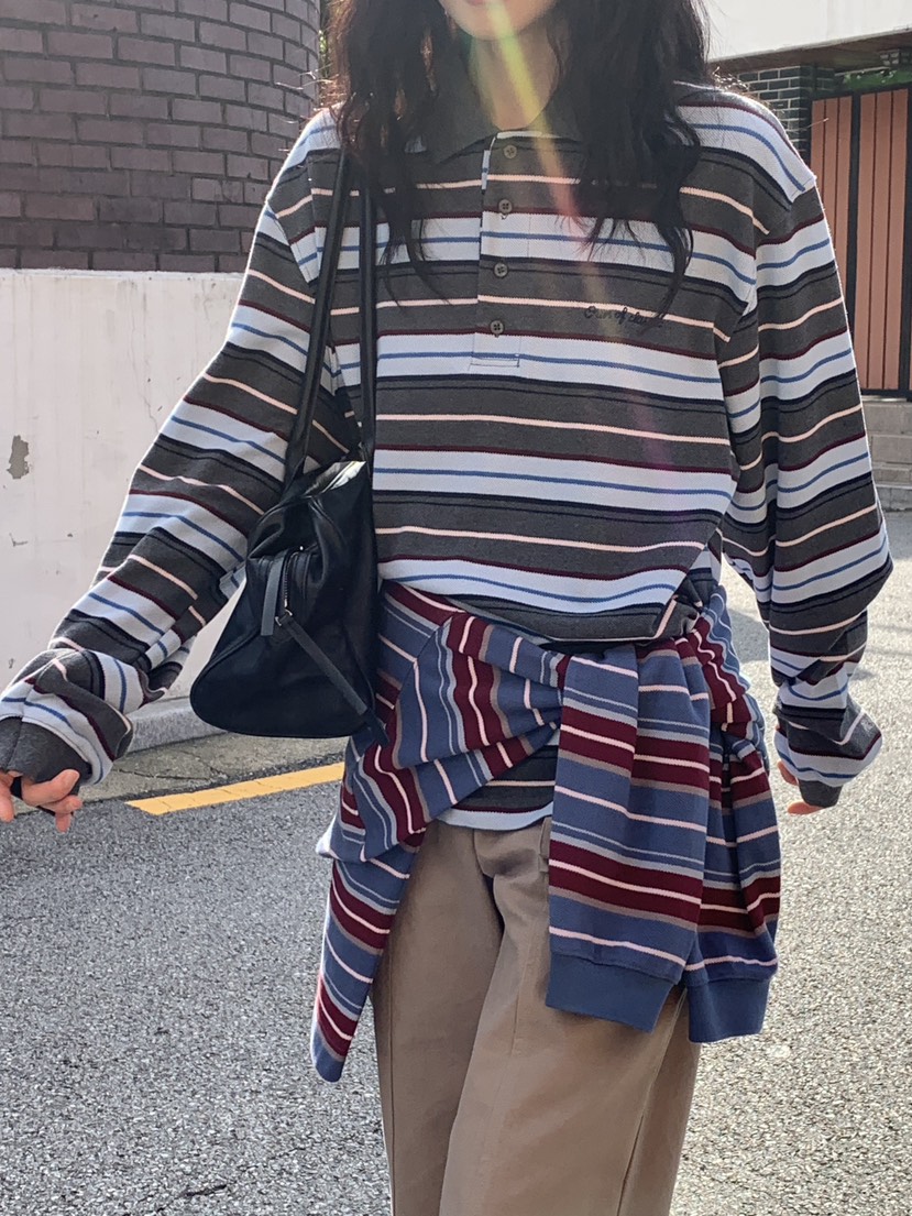 OURS東大門㊣代購女士新品人氣時尚職業25秋冬休閑推薦長袖T恤OURS長袖T恤