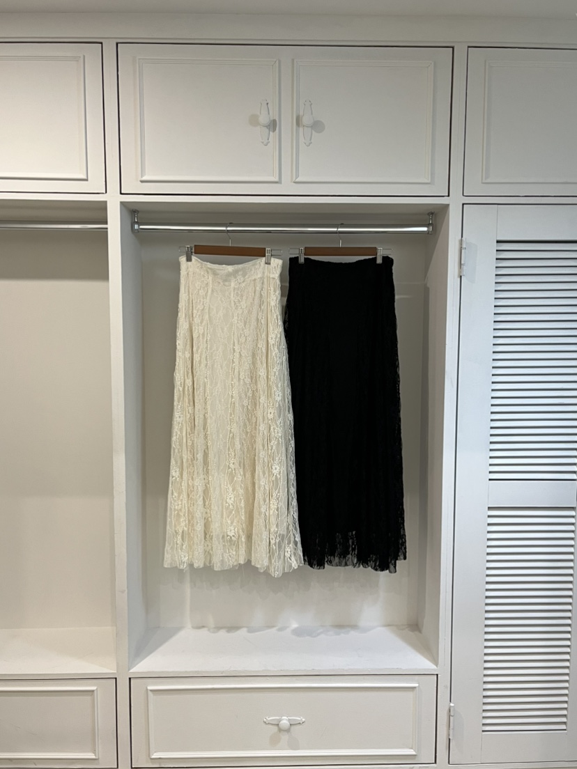 LOVE PULL東大門㊣實拍女士新品25秋冬推薦休閑長裙蕾絲長款LOVE PULL長裙