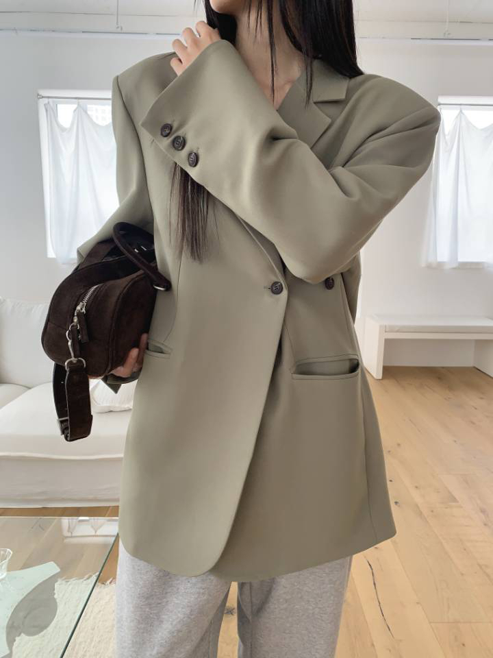 COME OPEN東大門㊣代購女士新品人氣推薦25秋冬休閑職業夾克COMP-(COME OPEN)夾克