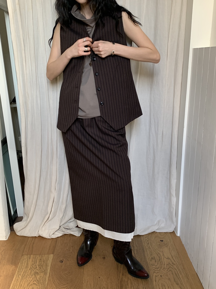 OURS東大門㊣直郵女裝新品25秋冬推薦職業熱賣人氣真品馬甲OURS馬甲