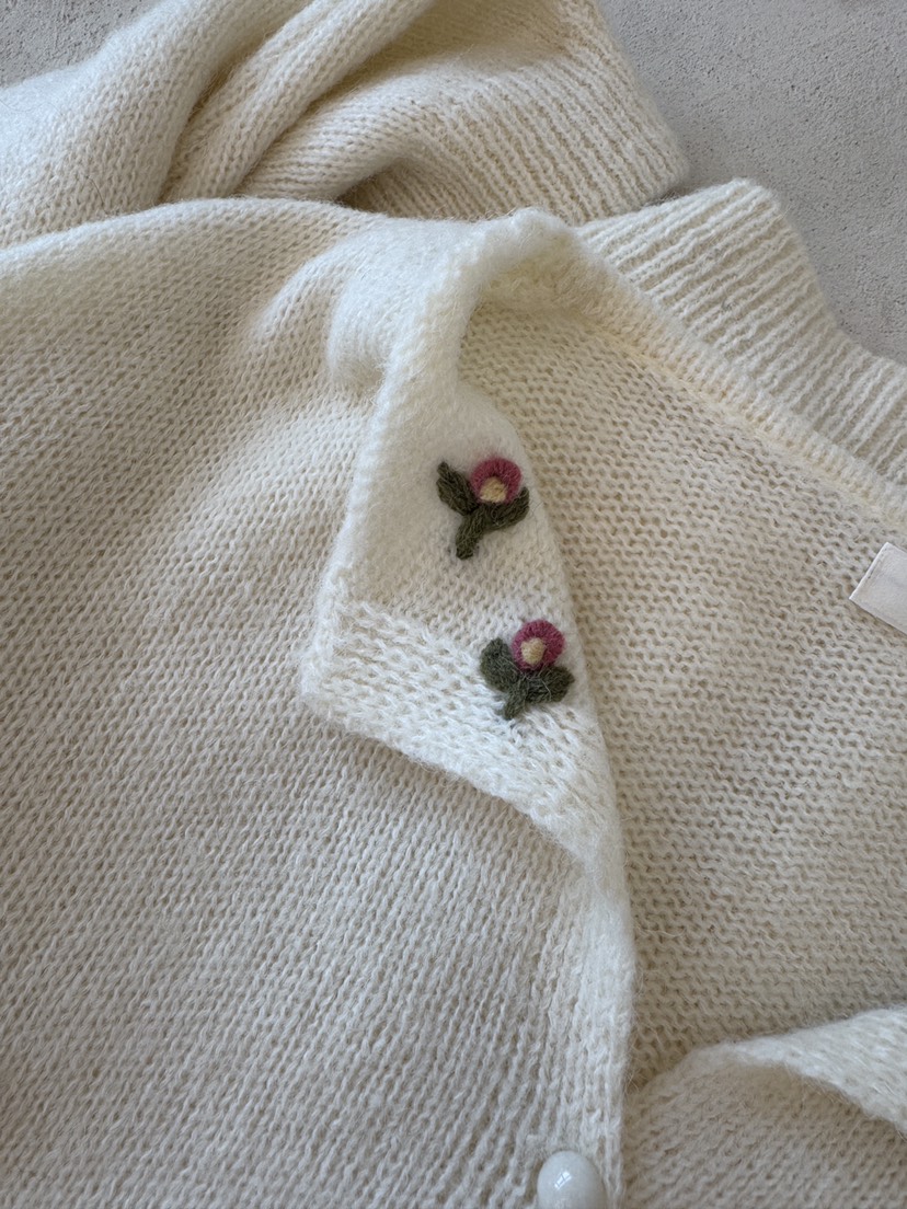 LAUNDRY韓國直郵㊣女士新款25秋冬時尚休閑職業針織衫刺繡開衫LAUNDRY針織衫