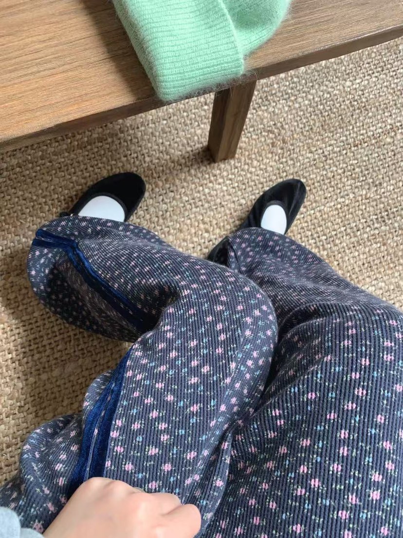TOLL韓國直郵㊣女裝新款25秋冬人氣推薦職業休閑休閑褲天鵝絨TOLL休閑褲