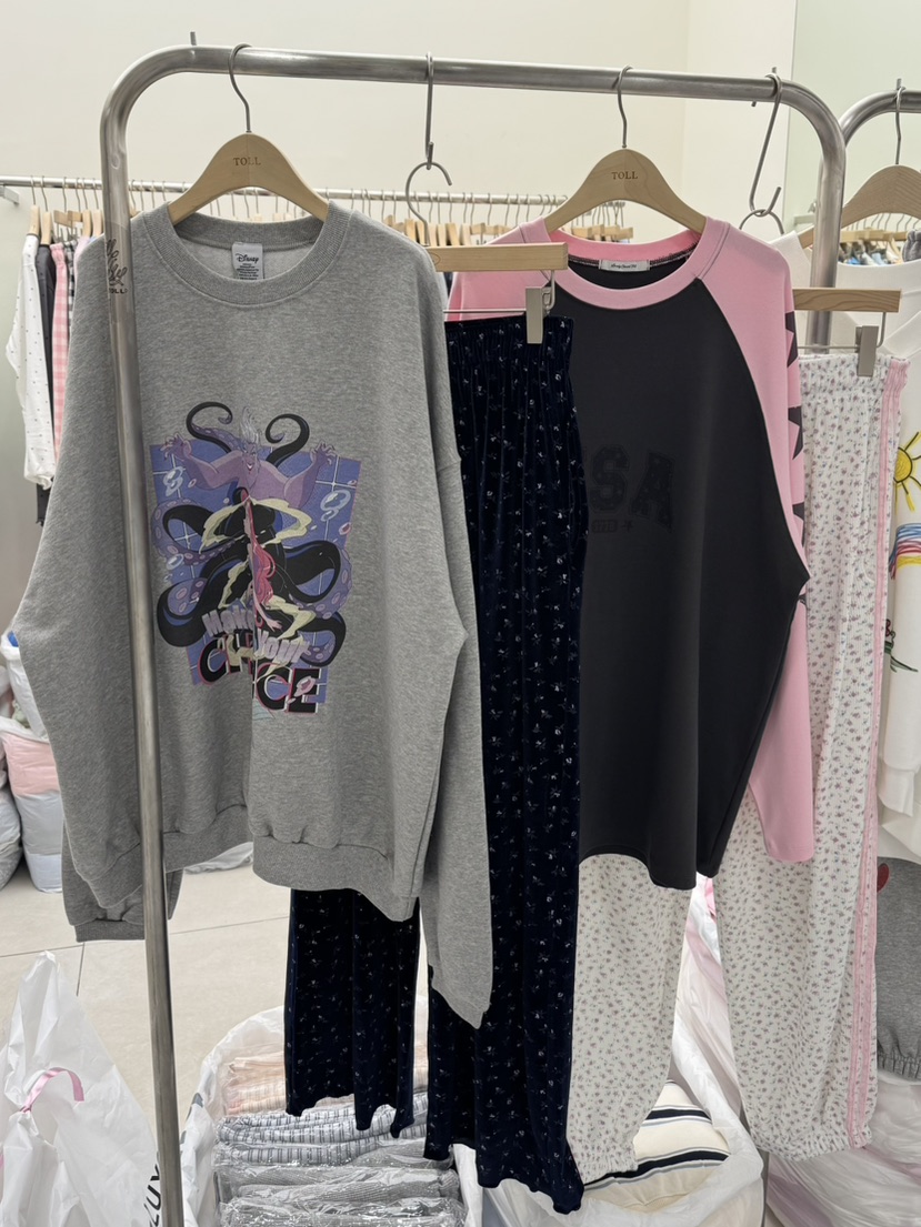 TOLL韓國代購㊣女士新品時尚25秋冬休閑真品職業休閑褲絲絨TOLL休閑褲