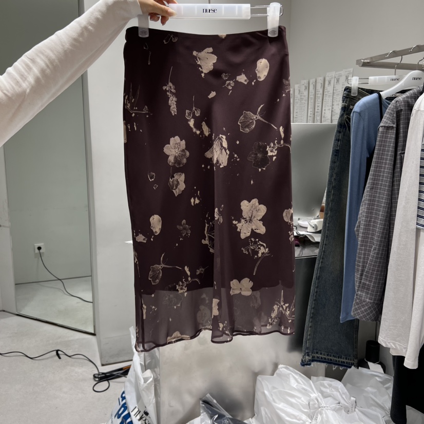 NUESE韓國代購㊣女士新品職業熱賣時尚人氣休閑半身裙中短裙NUESE半身裙/中短裙