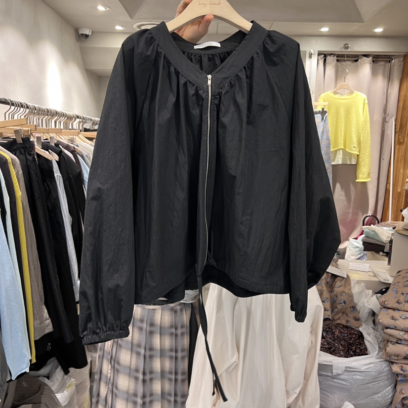LOGROAD東大門㊣實拍女士新款時尚職業休閑真品襯衫蕾絲衫拉鏈LOG ROAD襯衫/蕾絲衫圖色2