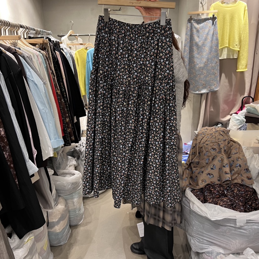 LOGROAD韓國代購㊣女士新品推薦人氣25秋冬休閑半身裙中短裙LOG ROAD半身裙/中短裙圖色2