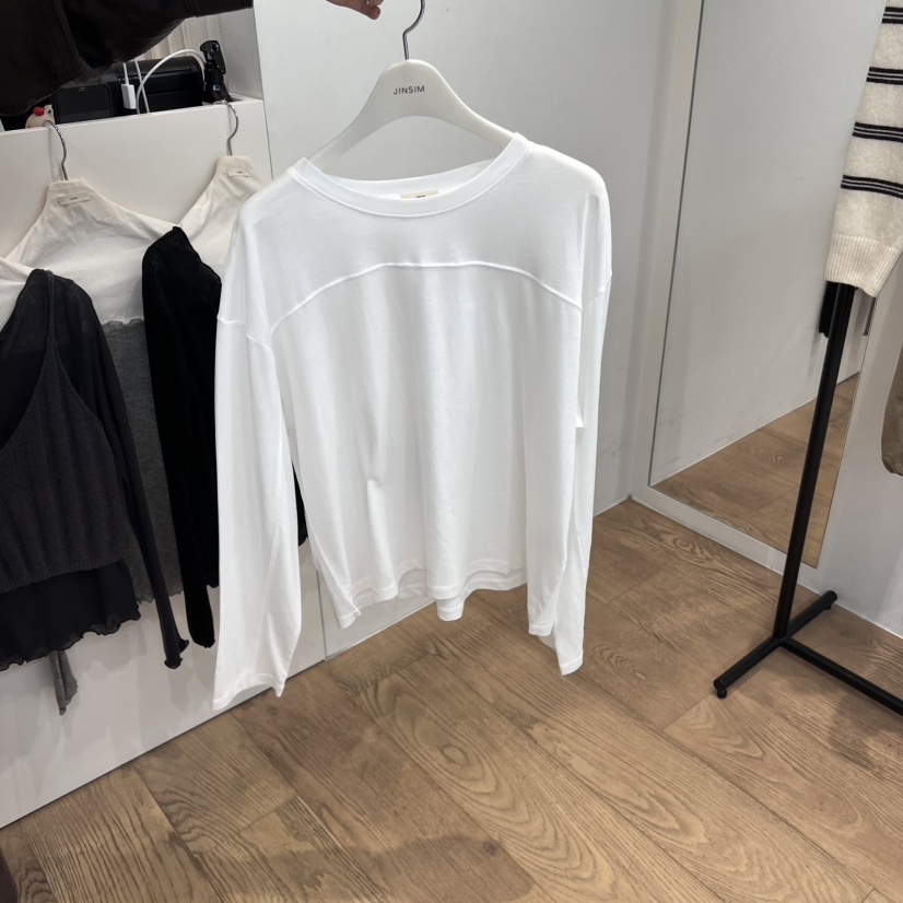 JINSIM東大門㊣直郵女裝新品熱賣休閑職業25秋冬時尚長袖T恤JINSIM長袖T恤