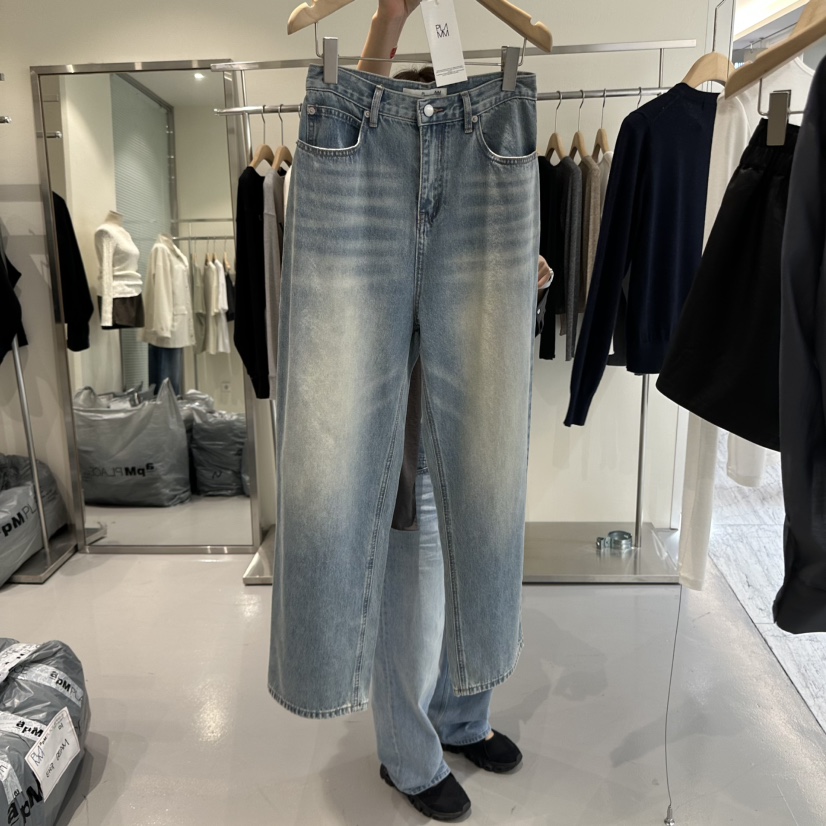 PLAMM韓國直郵㊣女士新品人氣職業時尚休閑熱賣推薦真品牛仔褲PLAMM牛仔褲圖色1