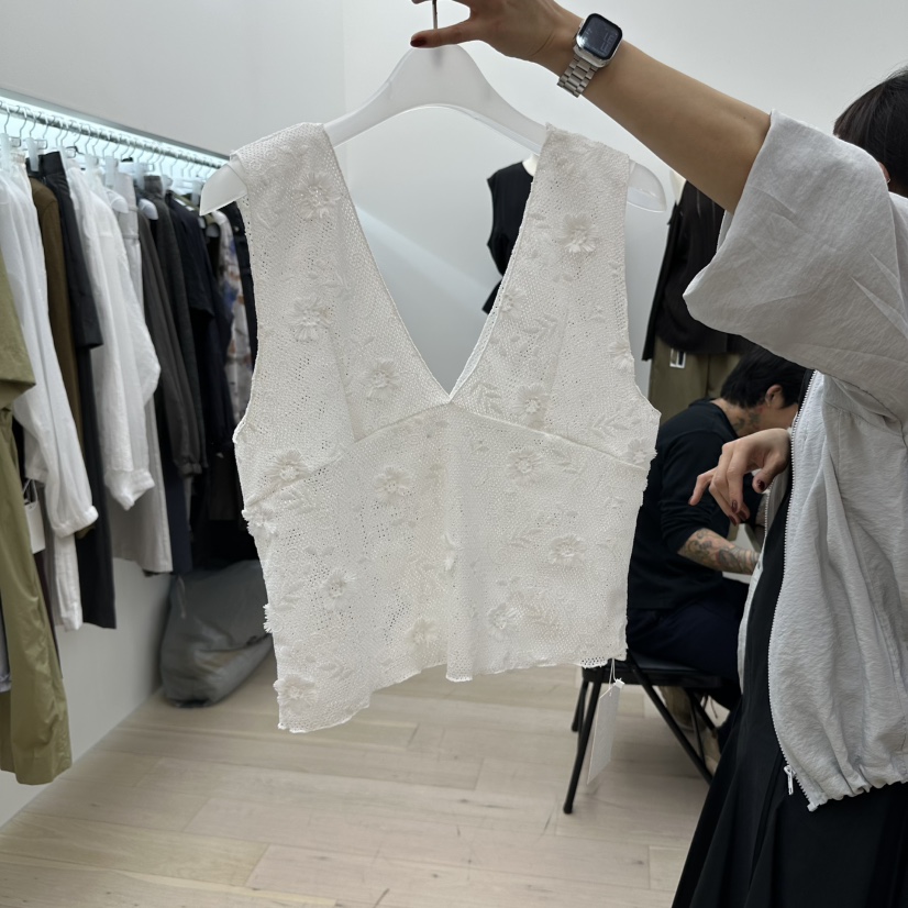 MAINT韓國直郵㊣女裝新款休閑時尚推薦人氣真品吊帶背心花朵MAINT吊帶/背心