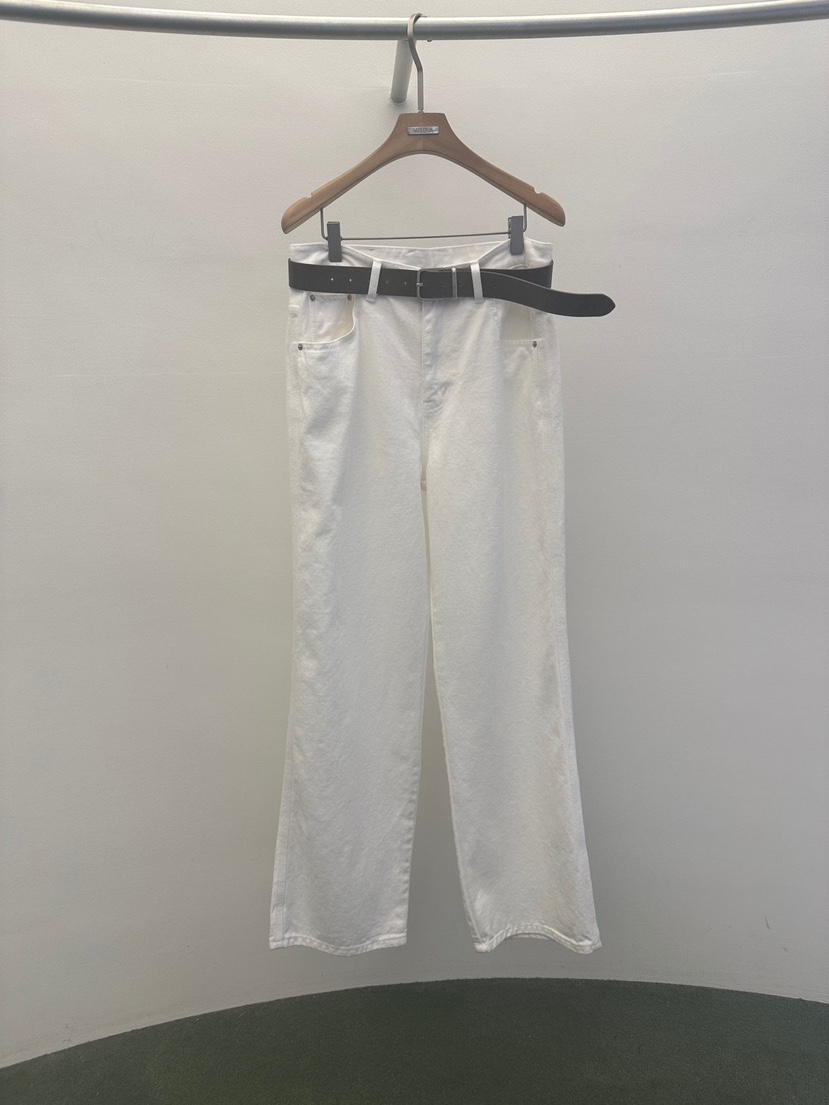 WIDA-P韓國直郵㊣女裝新款熱賣真品牛仔褲不含腰帶直筒牛仔WIDA/RENEJ牛仔褲