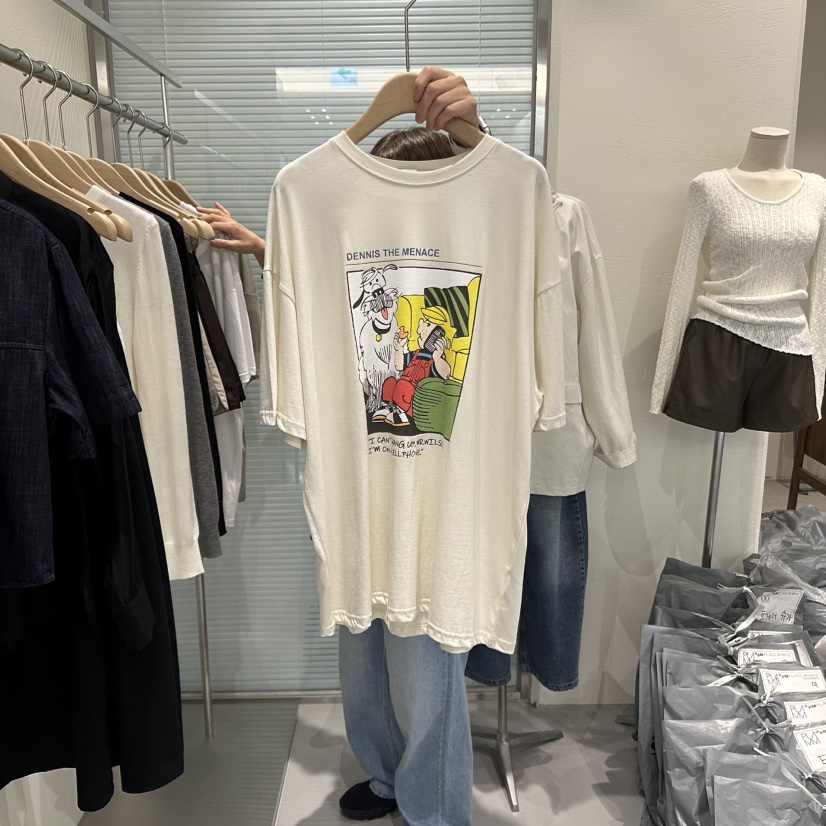 PLAMM東大門㊣直郵女裝新款人氣休閑職業25秋冬時尚推薦T恤PLAMMT恤圖色2