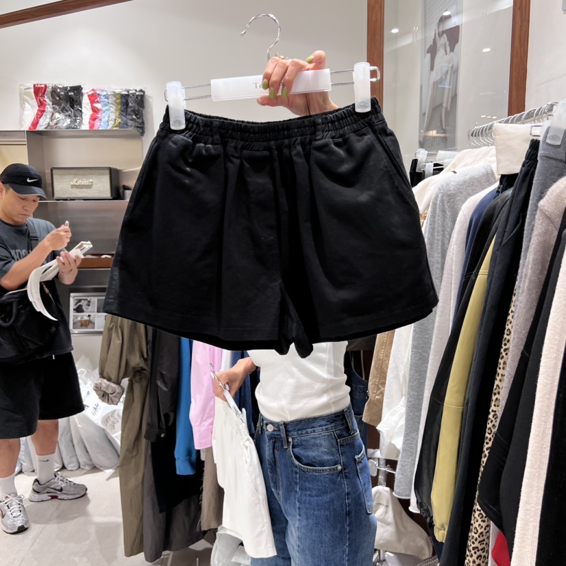 TEMPTING韓國直郵㊣女士新品休閑真品25秋冬短褲不含腰帶棉質TEMPTING短褲