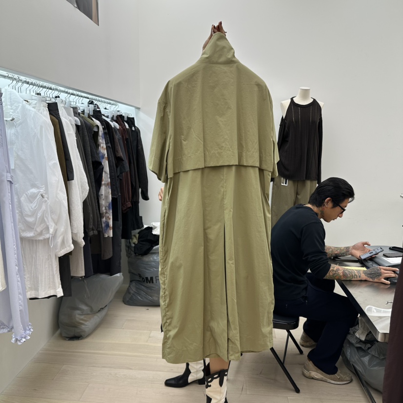 MAINT韓國直郵㊣女士新款休閑職業熱賣時尚人氣推薦長款風衣MAINT長款風衣