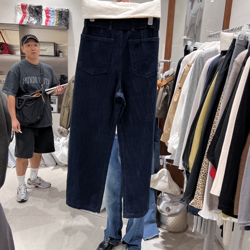 TEMPTING東大門㊣代購女裝新品25秋冬休閑熱賣職業推薦牛仔褲TEMPTING牛仔褲