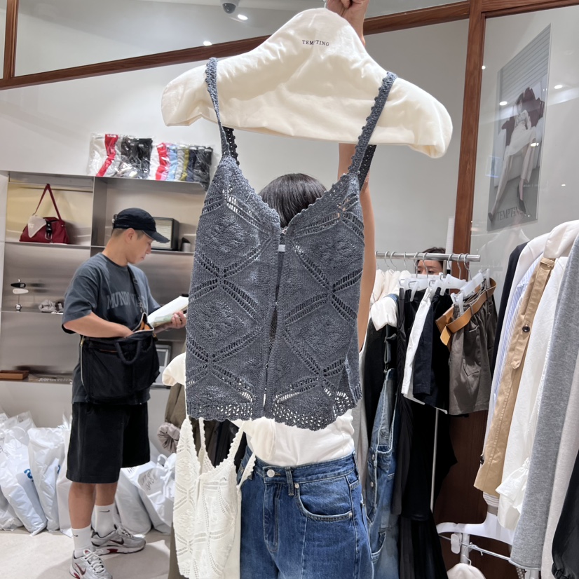 TEMPTING東大門㊣直郵女士新款人氣職業25秋冬休閑吊帶背心TEMPTING吊帶/背心