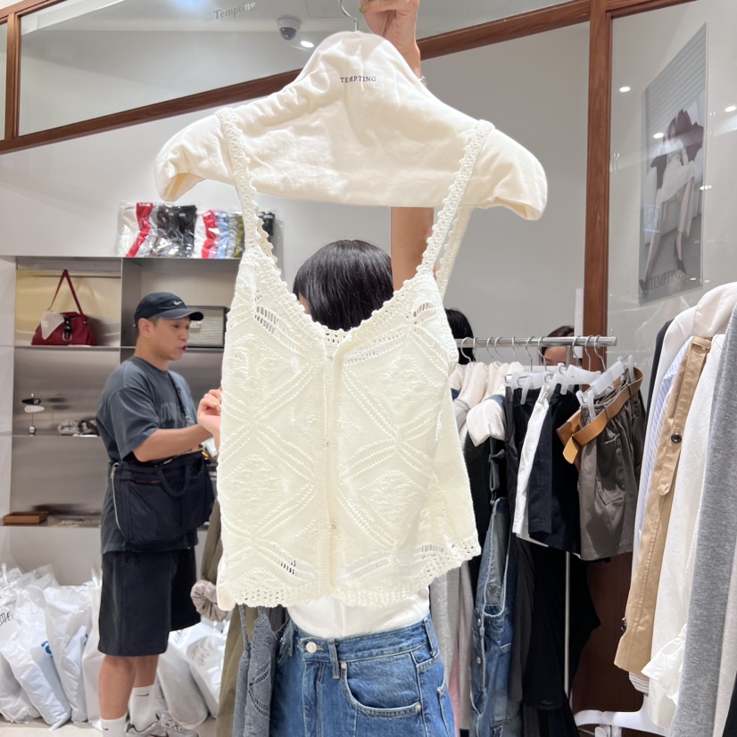 TEMPTING東大門㊣直郵女士新款人氣職業25秋冬休閑吊帶背心TEMPTING吊帶/背心圖色2