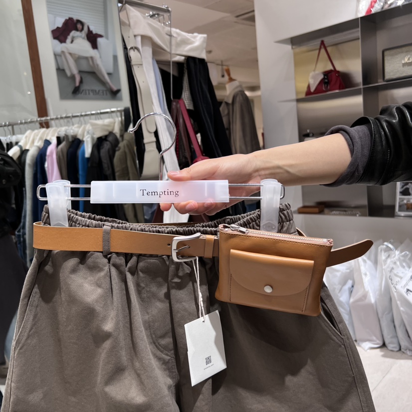 TEMPTING東大門㊣實拍女裝新品休閑25秋冬職業推薦腰帶含小包TEMPTING腰帶