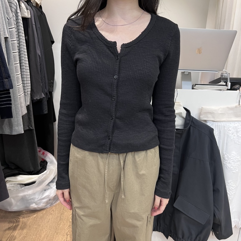 JINSIM東大門㊣實拍女士新品休閑人氣25秋冬推薦針織衫開衫JINSIM針織衫圖色2
