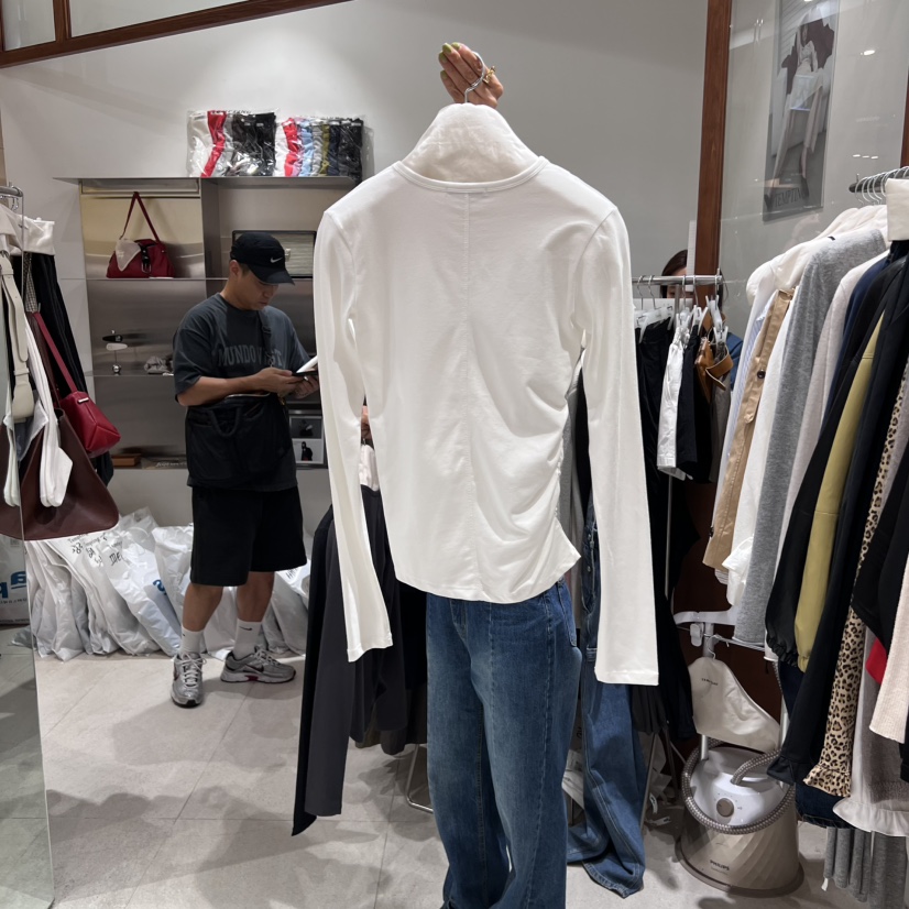 TEMPTING東大門㊣實拍女士新品推薦熱賣時尚真品25秋冬長袖T恤TEMPTING長袖T恤