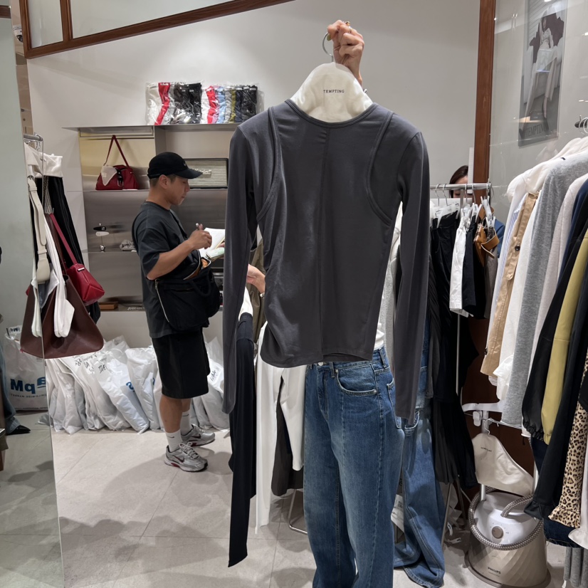 TEMPTING東大門㊣實拍女士新品推薦熱賣時尚真品25秋冬長袖T恤TEMPTING長袖T恤圖色3
