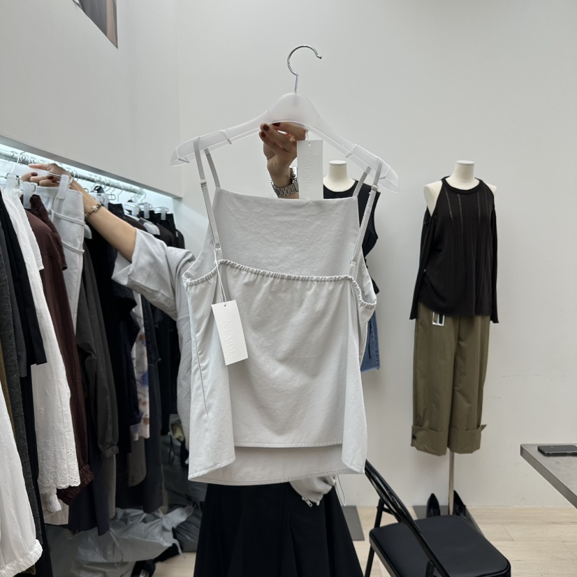 MAINT韓國代購㊣女裝新款休閑熱賣推薦職業25秋冬真品吊帶背心MAINT吊帶/背心