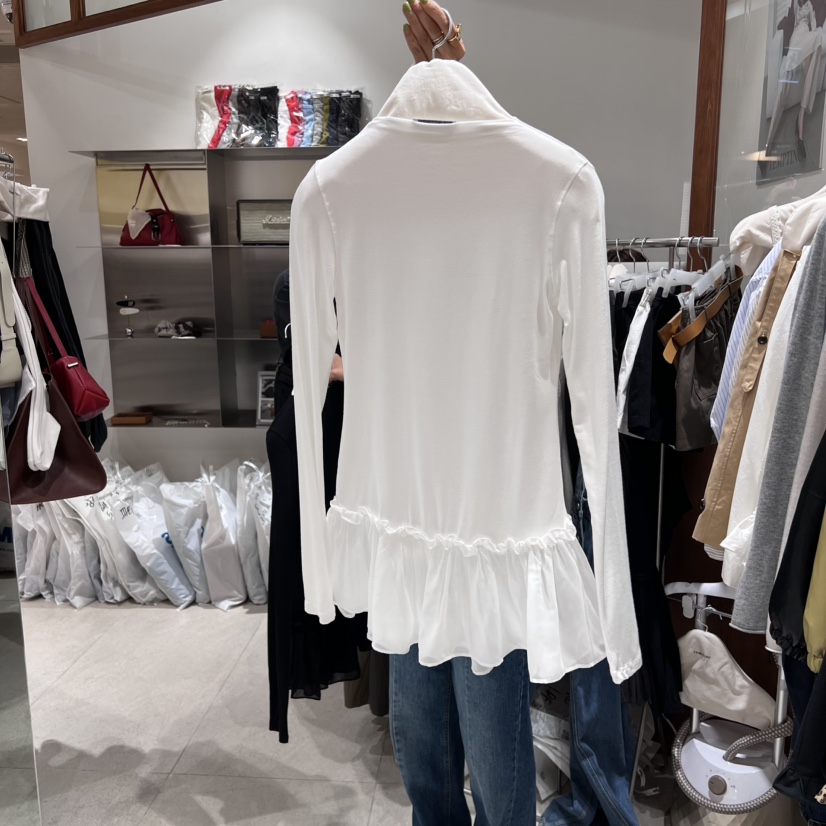 TEMPTING韓國代購㊣女裝新款時尚真品休閑熱賣推薦25秋冬長袖T恤TEMPTING長袖T恤