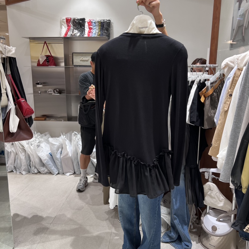TEMPTING韓國代購㊣女裝新款時尚真品休閑熱賣推薦25秋冬長袖T恤TEMPTING長袖T恤圖色2