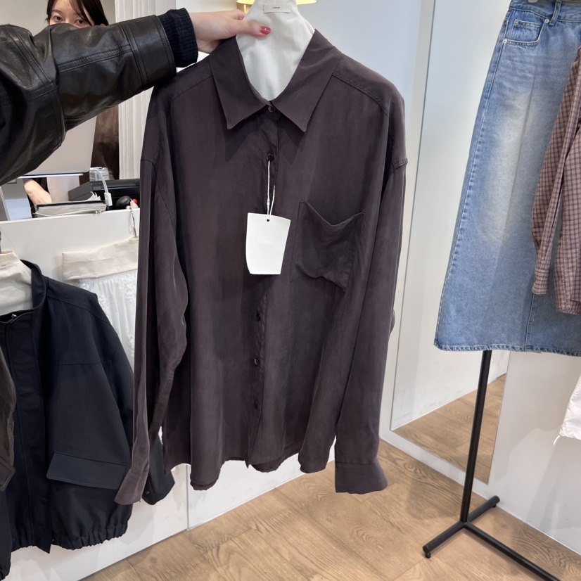 JINSIM東大門㊣直郵女裝新品推薦時尚真品休閑25秋冬襯衫蕾絲衫JINSIM襯衫/蕾絲衫