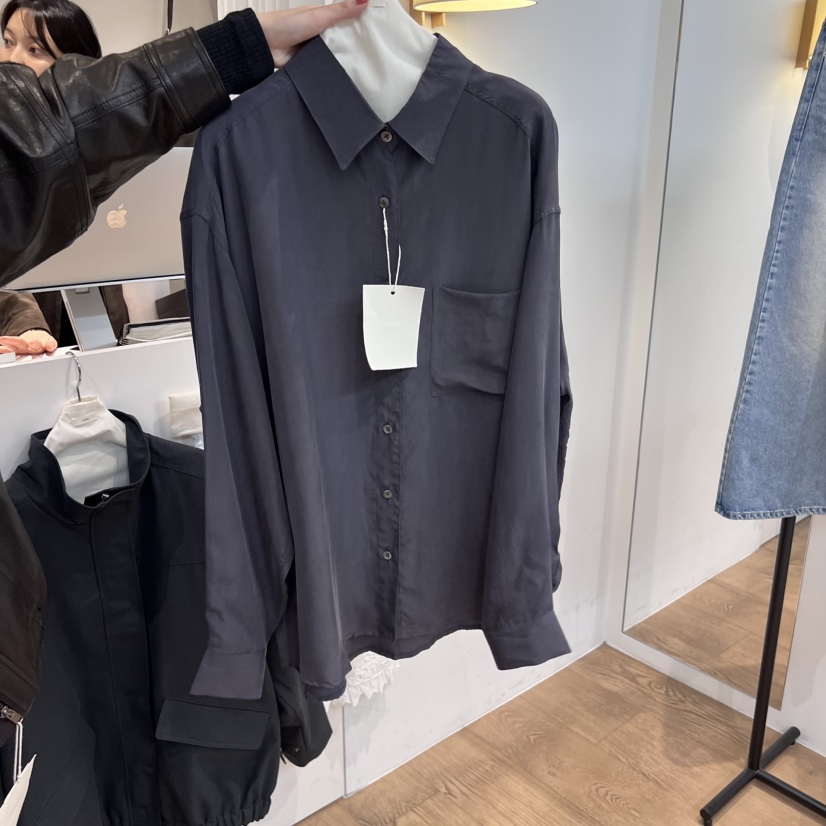 JINSIM東大門㊣直郵女裝新品推薦時尚真品休閑25秋冬襯衫蕾絲衫JINSIM襯衫/蕾絲衫圖色4