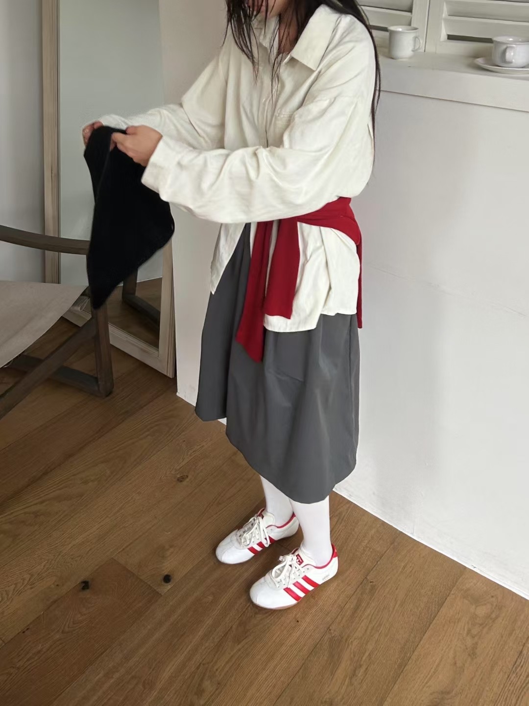 AVID韓國代購㊣女裝新款職業25秋冬推薦熱賣休閑半身裙中短裙AVID半身裙/中短裙