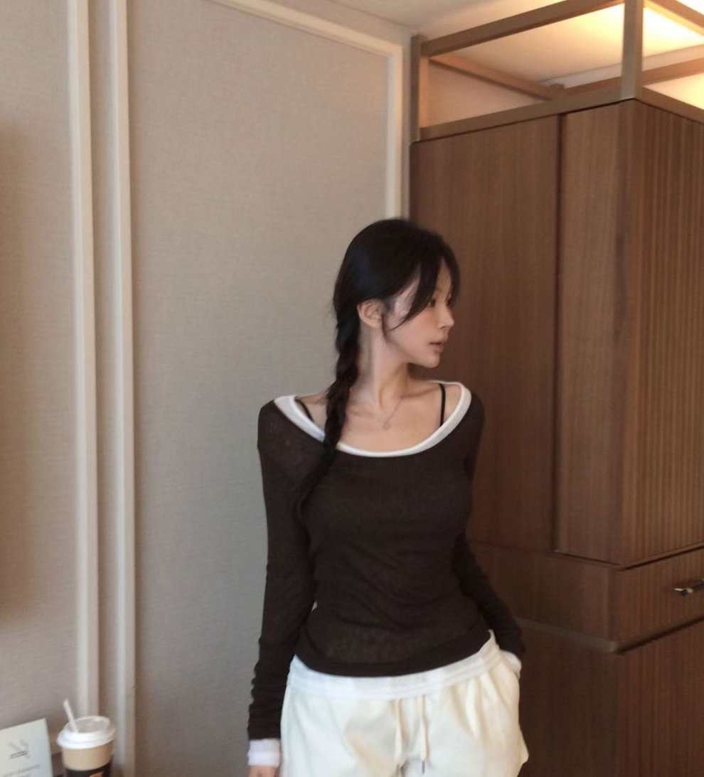 BUSTLING東大門㊣代購女士新款職業真品人氣長袖T恤天絲羊毛BUSTLING長袖T恤