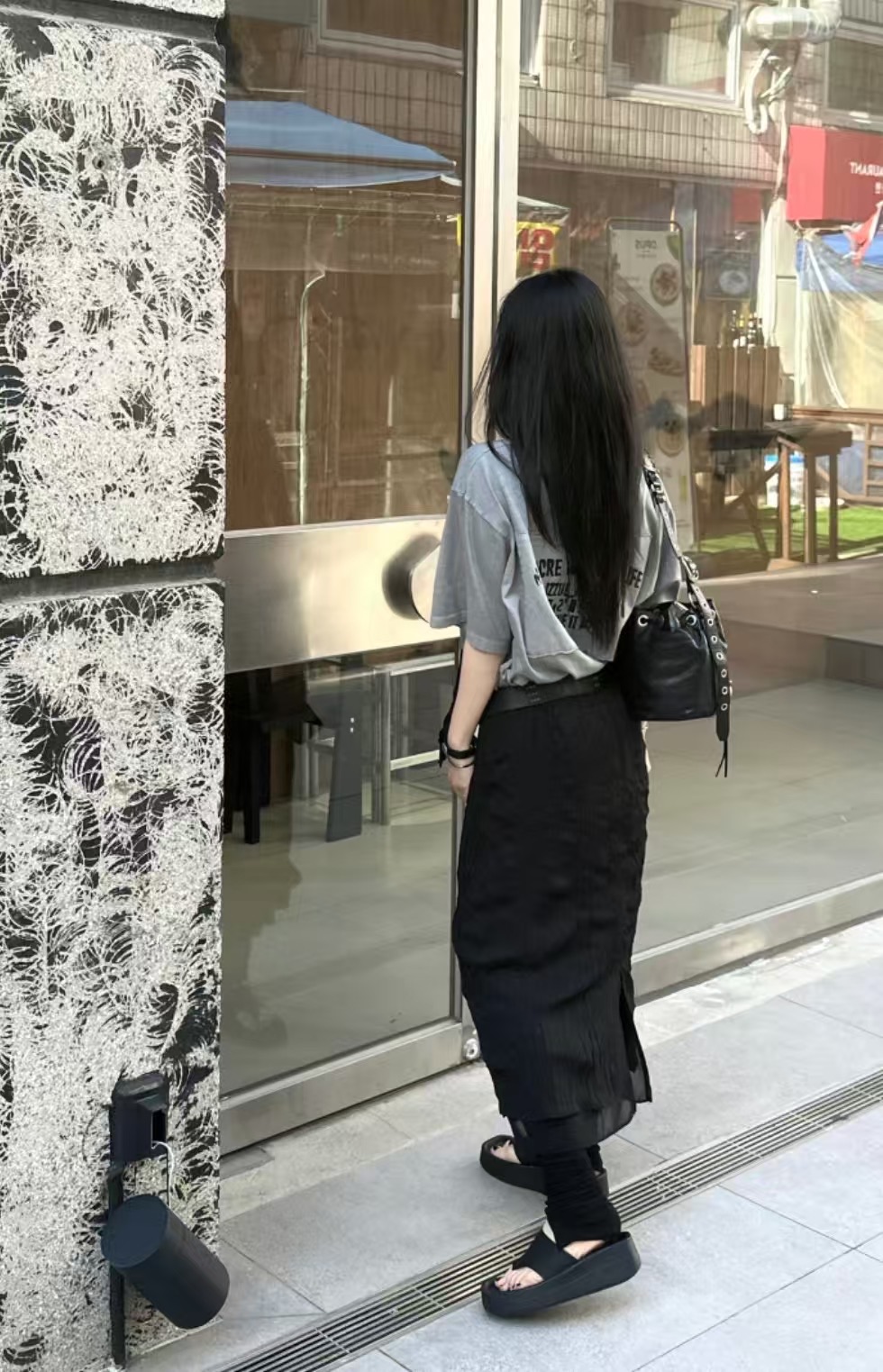 AVID東大門㊣實拍女裝新款人氣職業真品推薦休閑長裙不含腰帶AVID長裙