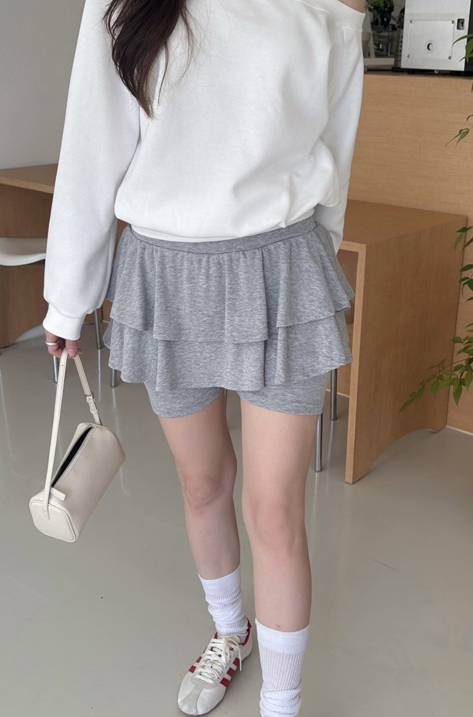 BUSTLING東大門㊣實拍女裝新品真品25秋冬休閑職業時尚裙褲BUSTLING裙褲