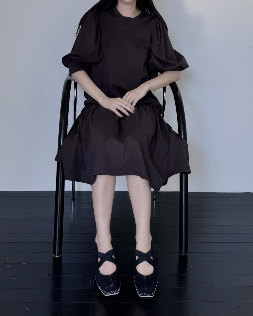 NOCTURNAL VIBE韓國代購㊣女裝新品25秋冬休閑人氣真品連衣裙NOCTURNAL VIBE連衣裙