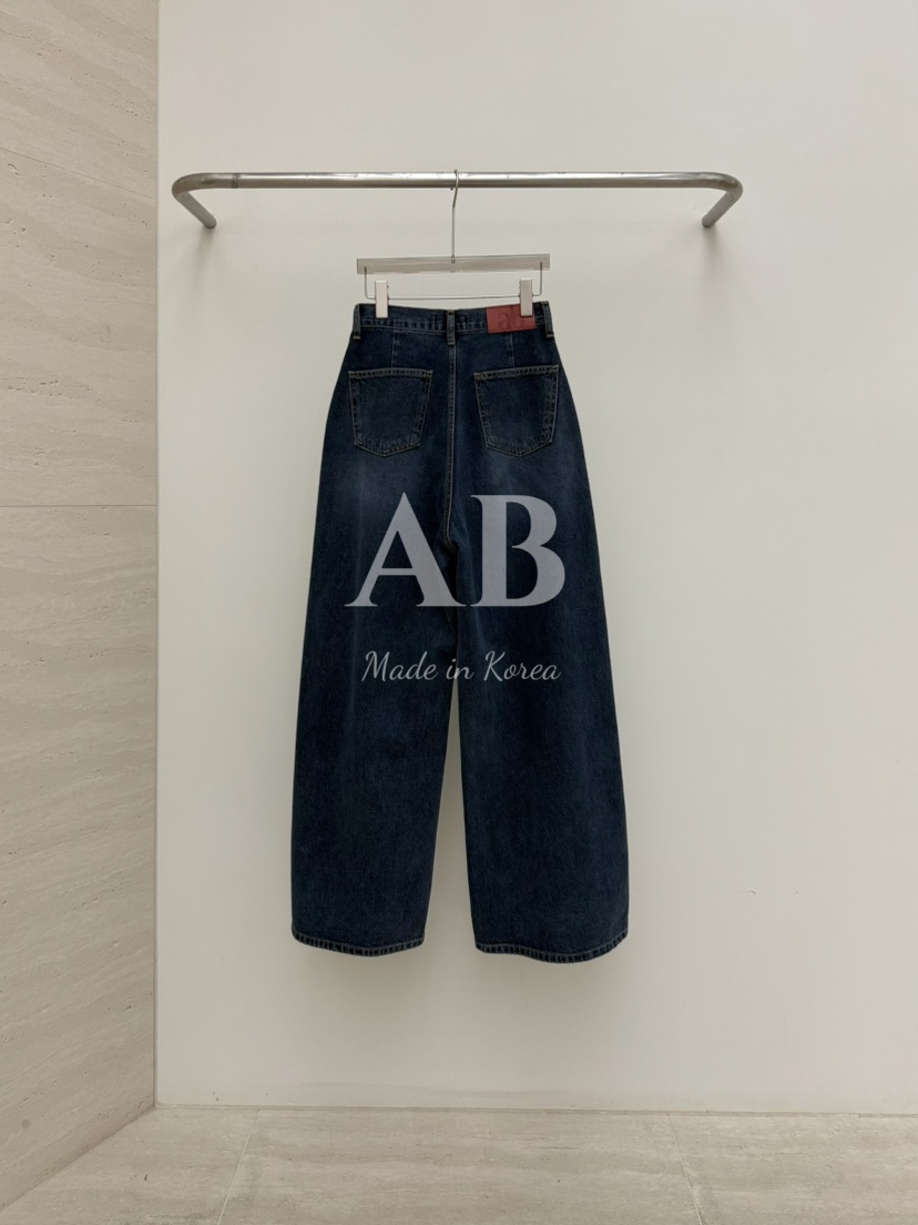 AB韓國代購㊣女士新品熱賣時尚職業真品休閑推薦牛仔褲喇叭AB牛仔褲