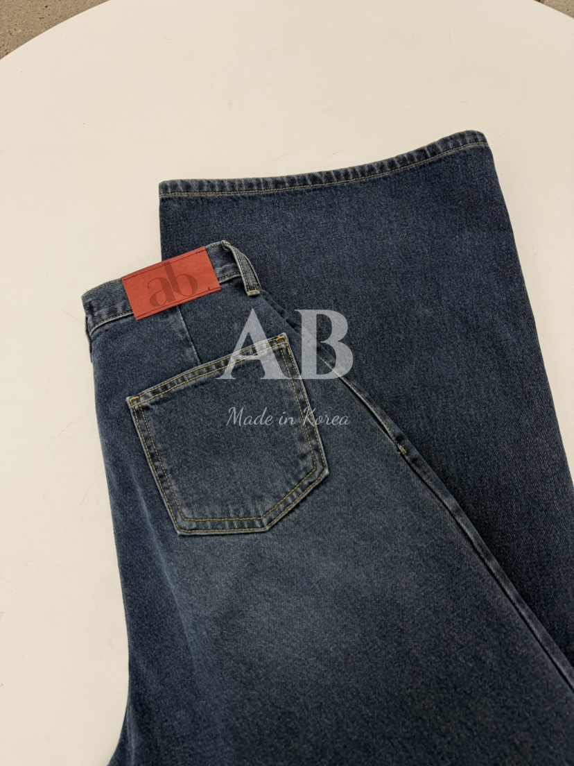 AB韓國代購㊣女士新品熱賣時尚職業真品休閑推薦牛仔褲喇叭AB牛仔褲