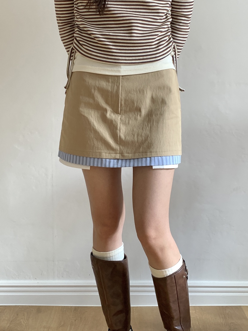 RE:OPENING韓國直郵㊣女裝新品25秋冬休閑職業時尚推薦短裙RE:OPENING短裙