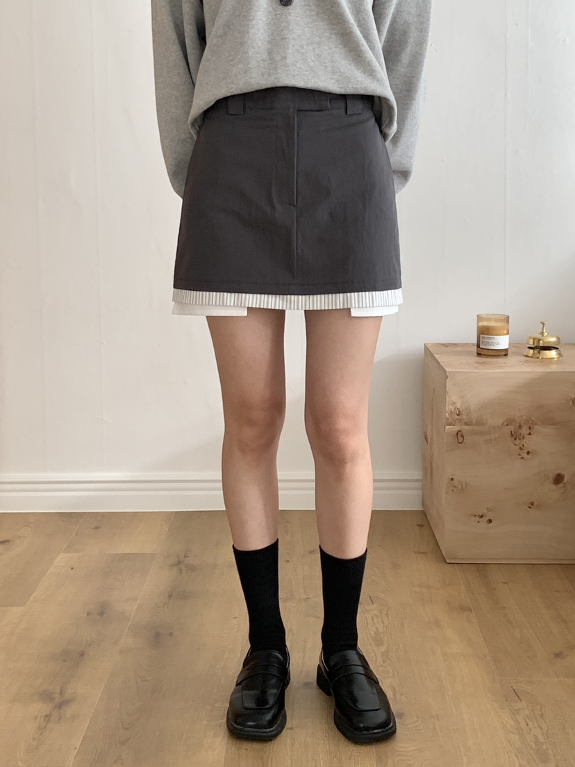 RE:OPENING韓國直郵㊣女裝新品25秋冬休閑職業時尚推薦短裙RE:OPENING短裙