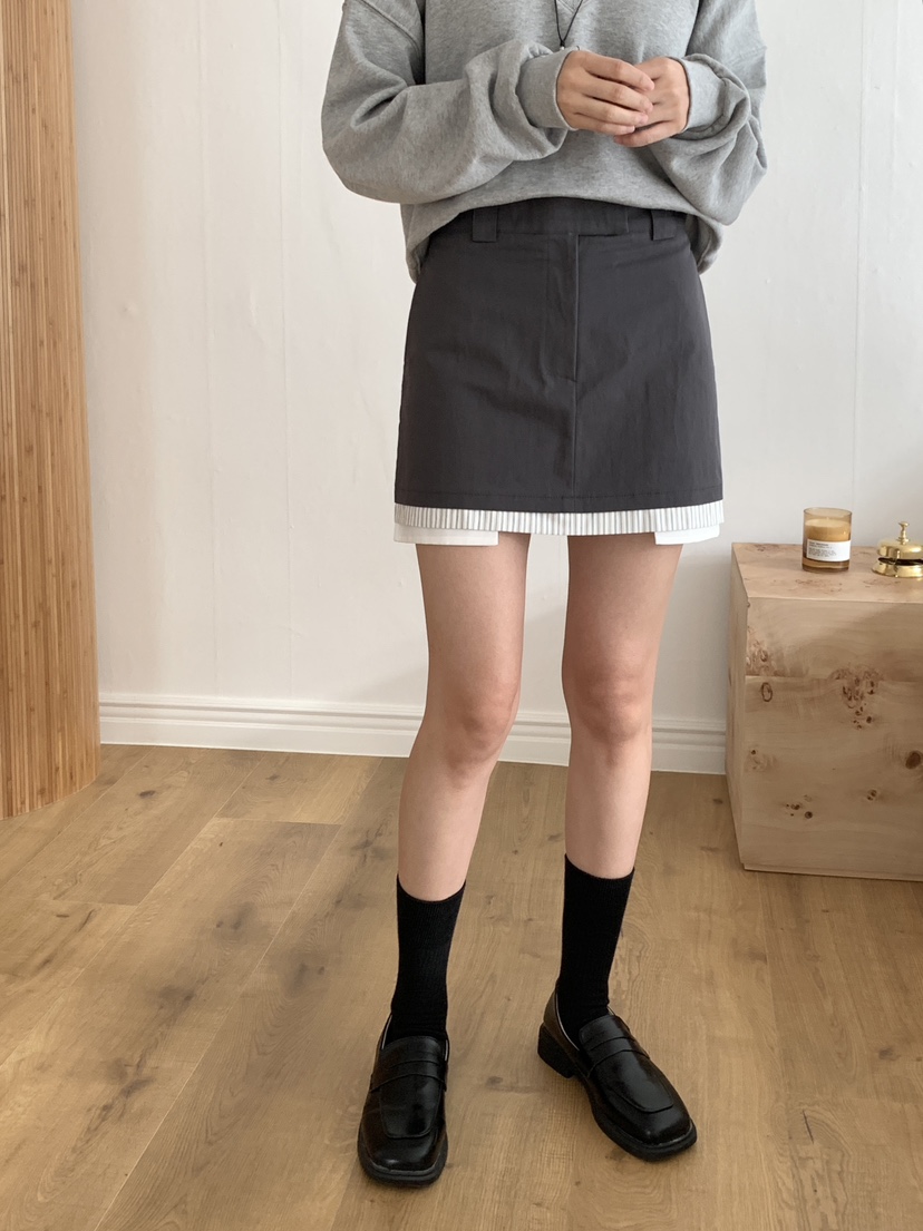 RE:OPENING韓國直郵㊣女裝新品25秋冬休閑職業時尚推薦短裙RE:OPENING短裙